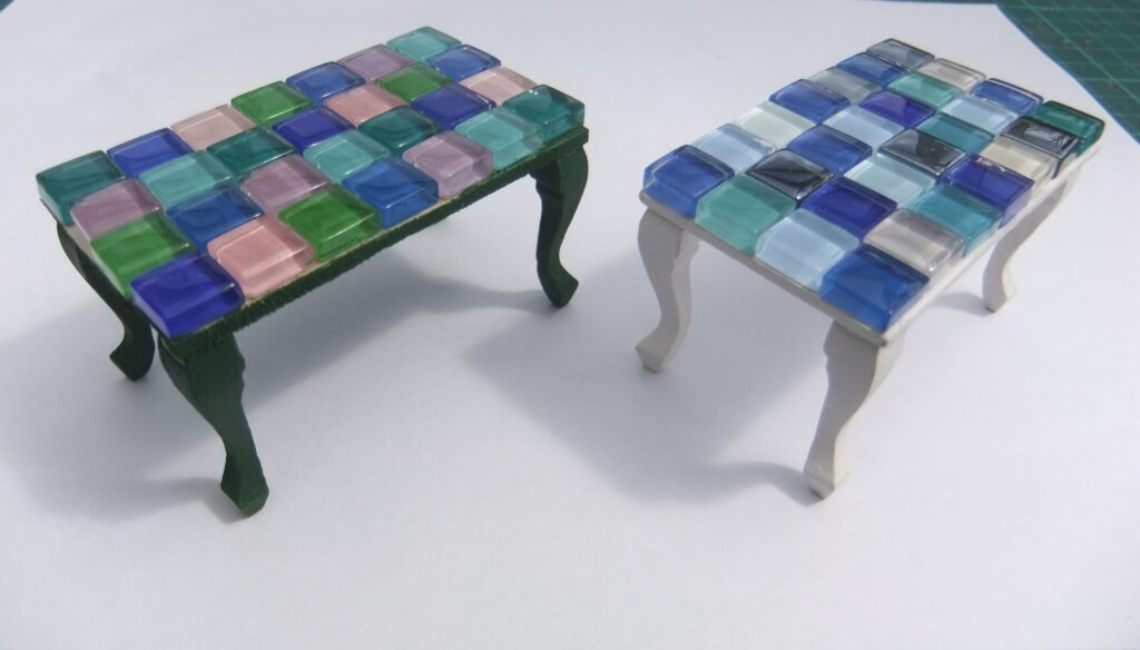 Mosaic tile tables